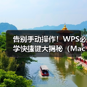 告别手动操作！WPS必学快捷键大揭秘（Mac/Windows通用）（图2）