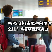 WPS文档末尾空白页怎么删？4招高效解决办法（图1）
