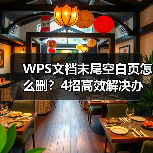 WPS文档末尾空白页怎么删？4招高效解决办法（图4）