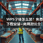 WPS字体怎么装?免费下载安装+商用避坑全攻略(图1) WPS字体怎么装?免费下载安装+商用避坑全攻略(图1)