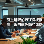 侧重排版的PPT模板推荐,黑白配色简约风懒人必备(图3) 侧重排版的PPT模板推荐,黑白配色简约风懒人必备(图3)
