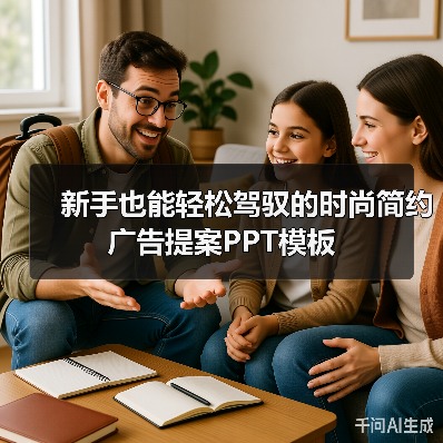 新手也能轻松驾驭的时尚简约广告提案PPT模板（图3）
