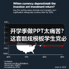 开学季做PPT太痛苦？这套酷炫模板学生党必备！（图1）