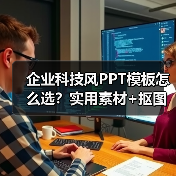 企业科技风PPT模板怎么选？实用素材+抠图技巧全在这！（图1）