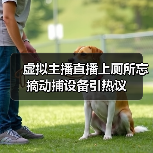 虚拟主播直播上厕所忘摘动捕设备引热议（图1）