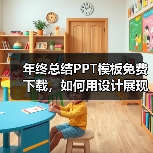 年终总结PPT模板免费下载，如何用设计展现业绩？（图1）