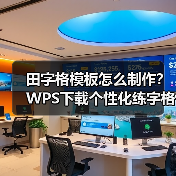 田字格模板怎么制作？WPS下载个性化练字格指南（图1）