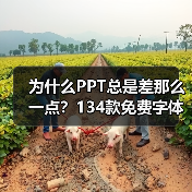 为什么PPT总是差那么一点？134款免费字体提升质感（图1）