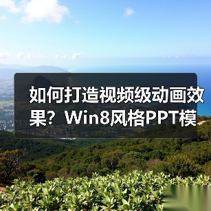如何打造视频级动画效果？Win8风格PPT模板推荐（图1）