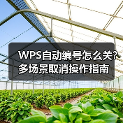 WPS自动编号怎么关？多场景取消操作指南（图1）