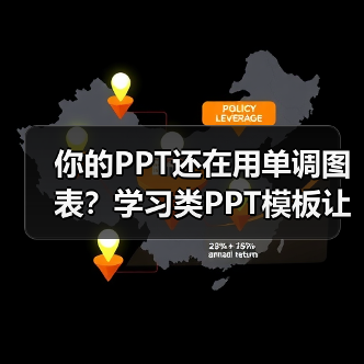 你的PPT还在用单调图表？学习类PPT模板让你惊艳！（图3）