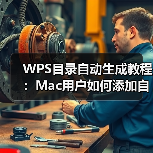 WPS目录自动生成教程：Mac用户如何添加自动目录？（图3）