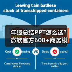 年终总结PPT怎么选？微软官方600+商务模板大揭秘（图4）