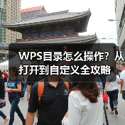 WPS目录怎么操作？从打开到自定义全攻略（图2）