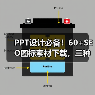 PPT设计必备！60+SEO图标素材下载，三种格式任选（图1）