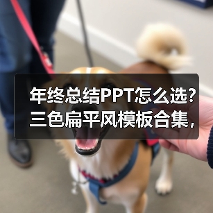 年终总结PPT怎么选？三色扁平风模板合集，轻松搞定工作汇报（图2）