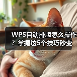 WPS自动排版怎么操作？掌握这5个技巧秒变专业文档（图4）