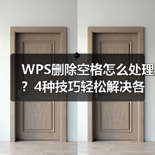 WPS删除空格怎么处理？4种技巧轻松解决各种排版问题（图4）