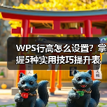 WPS行高怎么设置？掌握5种实用技巧提升表格专业度（图1）