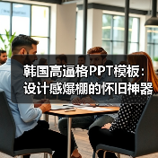 韩国高逼格PPT模板：设计感爆棚的怀旧神器（图4）