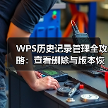 WPS历史记录管理全攻略：查看删除与版本恢复指南（图4）