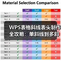 WPS表格斜线表头制作全攻略：单斜线到多斜线技巧（图2）