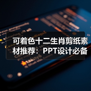可着色十二生肖剪纸素材推荐：PPT设计必备利器（图3）
