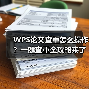 WPS论文查重怎么操作？一键查重全攻略来了！（图1）