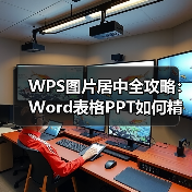 WPS图片居中全攻略：Word表格PPT如何精准对齐？（图3）