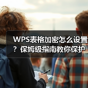 WPS表格加密怎么设置？保姆级指南教你保护敏感数据（图1）