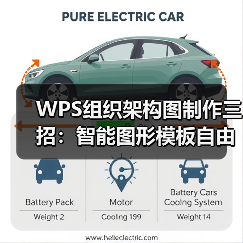 WPS组织架构图制作三招：智能图形模板自由绘制（图3）