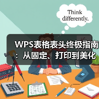 WPS表格表头终极指南：从固定、打印到美化，一文掌握所有技巧（图4）