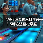 WPS怎么输入打勾符号?5种方法轻松掌握(图1) WPS怎么输入打勾符号?5种方法轻松掌握(图1)