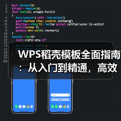 WPS稻壳模板全面指南：从入门到精通，高效办公的秘密武器（图4）