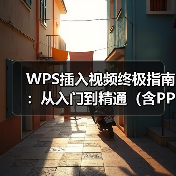 WPS插入视频终极指南:从入门到精通(含PPT、Word、Excel)(图1) WPS插入视频终极指南:从入门到精通(含PPT、Word、Excel)(图1)