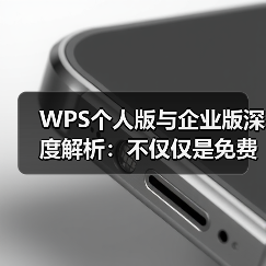WPS个人版与企业版深度解析：不仅仅是免费与付费的区别（图4）