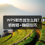 WPS取色器怎么找?详细教程+隐藏技巧(图2) WPS取色器怎么找?详细教程+隐藏技巧(图2)