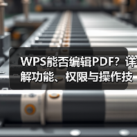 WPS能否编辑PDF?详解功能、权限与操作技巧(图3) WPS能否编辑PDF?详解功能、权限与操作技巧(图3)