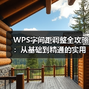 WPS字间距调整全攻略：从基础到精通的实用技巧（图3）