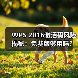WPS 2016激活码风险揭秘:免费版够用吗?(图4) WPS 2016激活码风险揭秘:免费版够用吗?(图4)