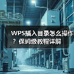 WPS插入目录怎么操作?保姆级教程详解(图2) WPS插入目录怎么操作?保姆级教程详解(图2)