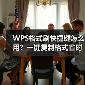 WPS格式刷快捷键怎么用?一键复制格式省时省力(图1) WPS格式刷快捷键怎么用?一键复制格式省时省力(图1)