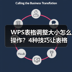WPS表格调整大小怎么操作?4种技巧让表格更规范(图1) WPS表格调整大小怎么操作?4种技巧让表格更规范(图1)