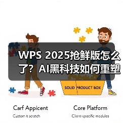 WPS 2025抢鲜版怎么了?AI黑科技如何重塑办公效率(图1) WPS 2025抢鲜版怎么了?AI黑科技如何重塑办公效率(图1)