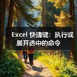 Excel 快捷键：执行或展开选中的命令（图1）