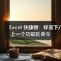 Excel 快捷键：移至下/上一个功能区命令（图1）